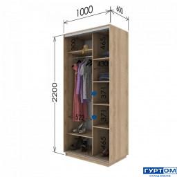 2200 х 1000 х 6005